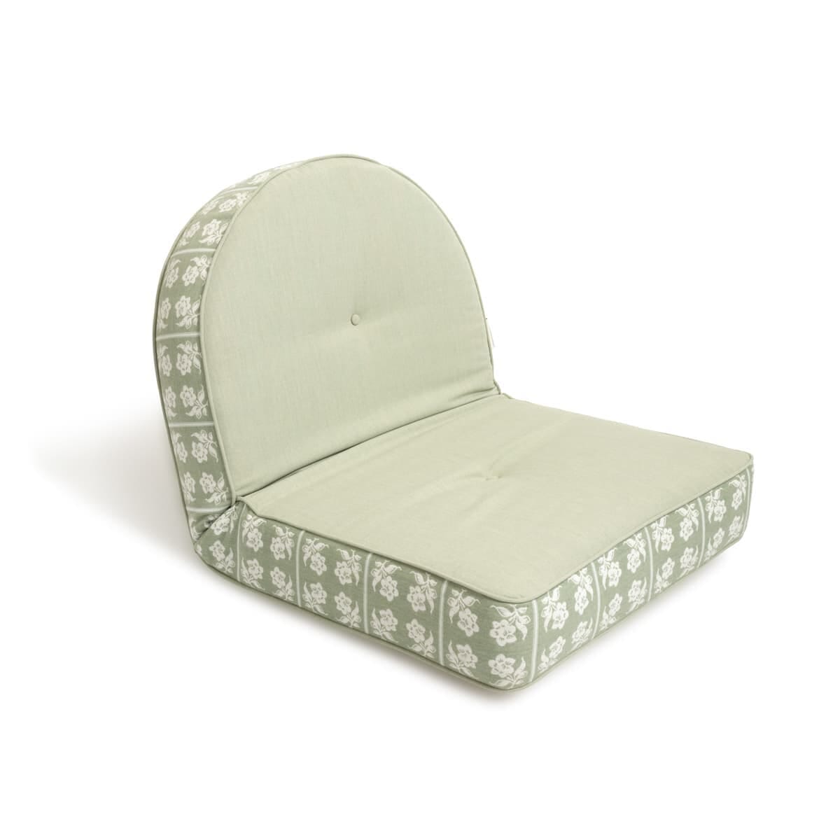 Studio image of jacquard reclining pillow lounger