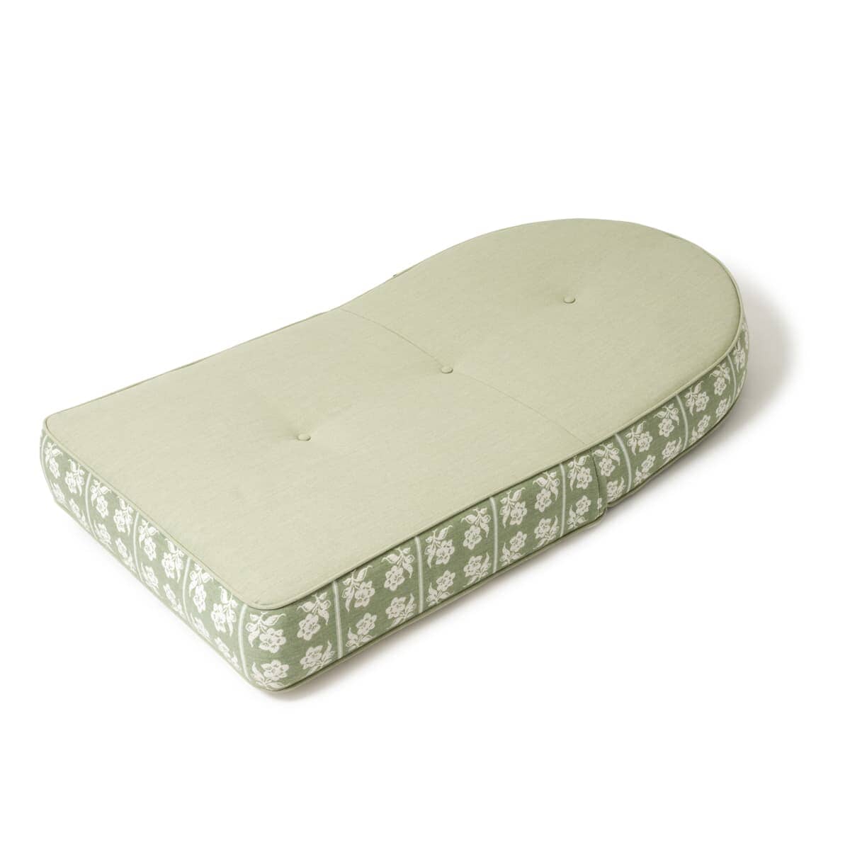 Studio image of jacquard reclining pillow lounger