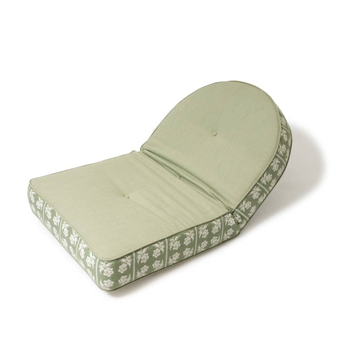 Studio image of jacquard reclining pillow lounger