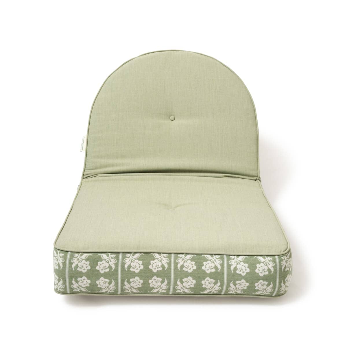 Studio image of jacquard reclining pillow lounger