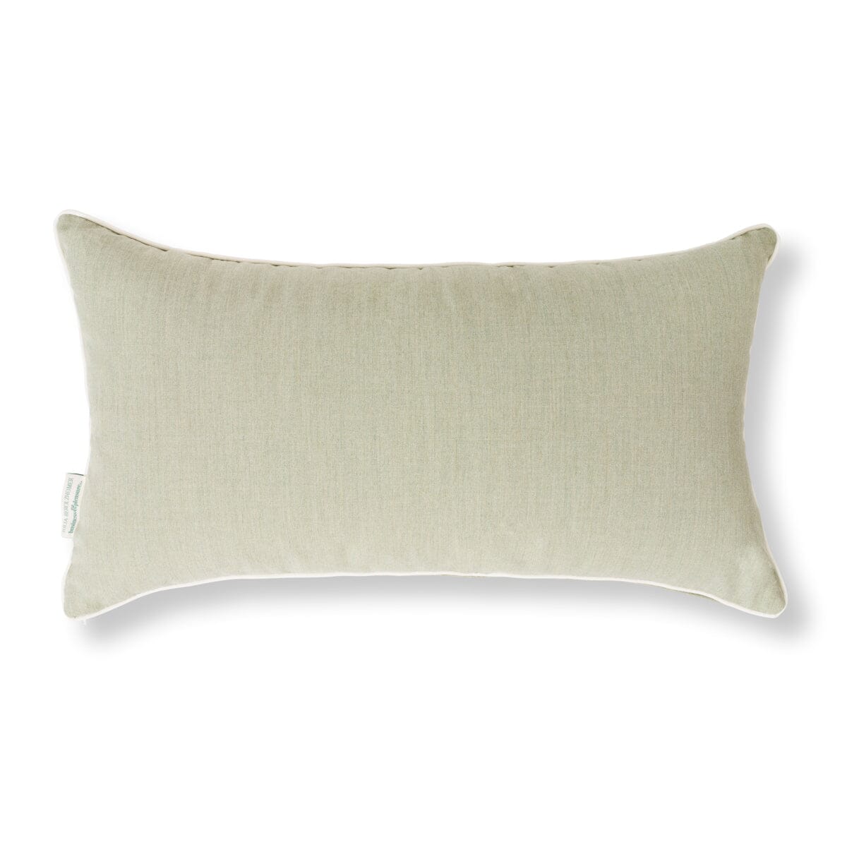 Studio image of green rectangle throw pillow