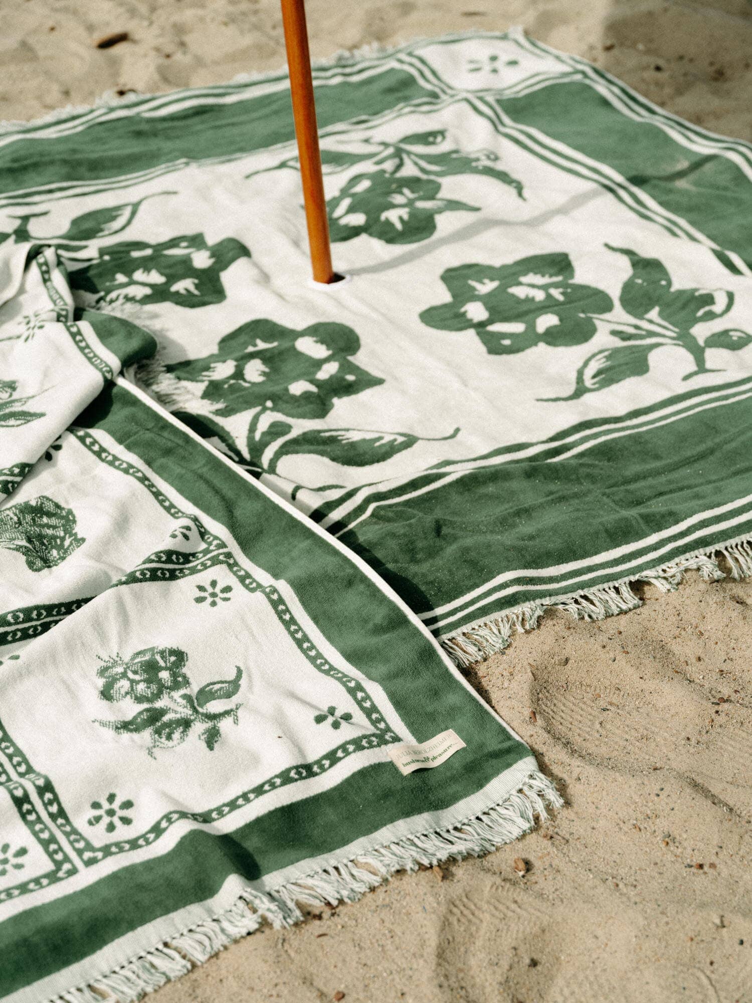 Blanket and towel at the beach