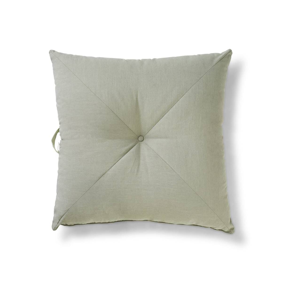 Studio image of green floor pillow