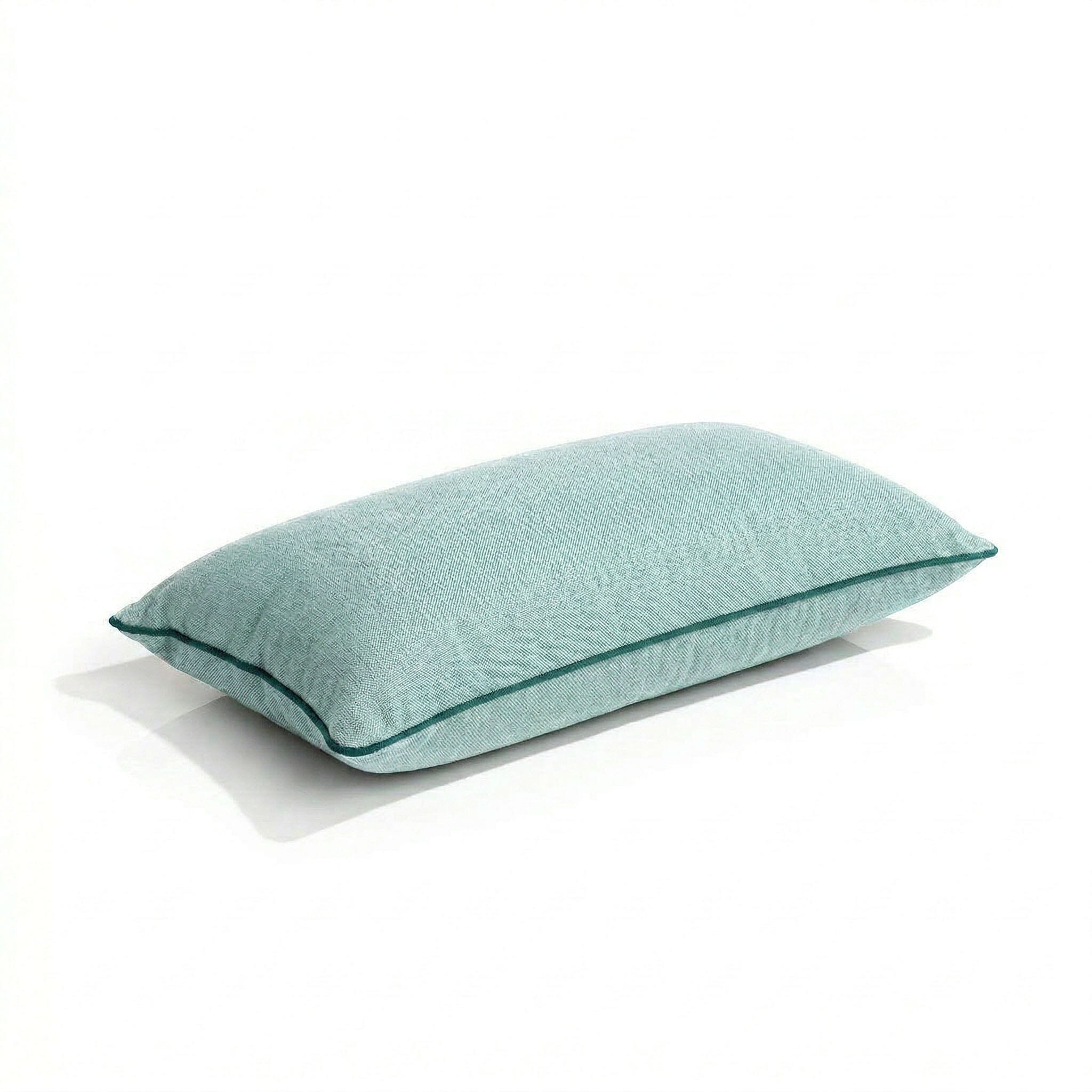 Product image of The Rectangle Throw Pillow - Rivie Green Rectangle Throw Pillow Business & Pleasure Co.