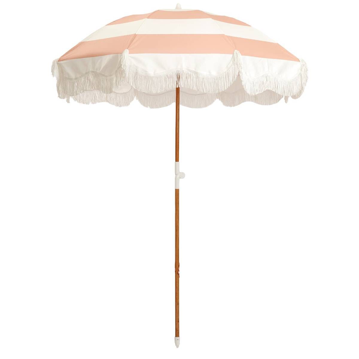 studio image of pink holiday umbrella