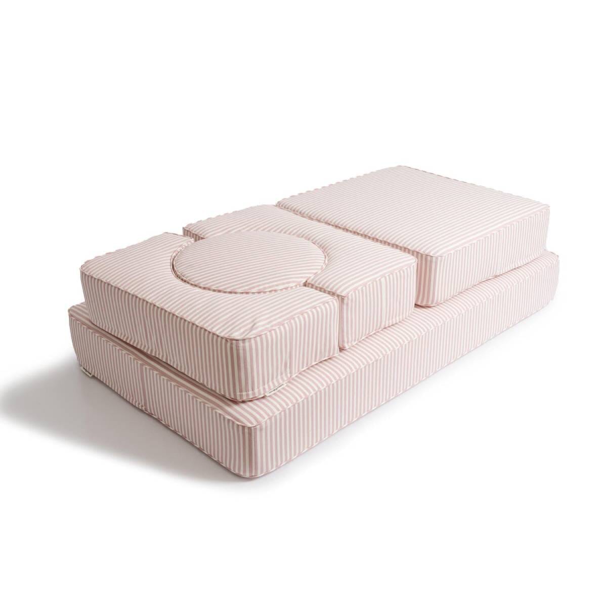 Studio image of pink modular pillow stack