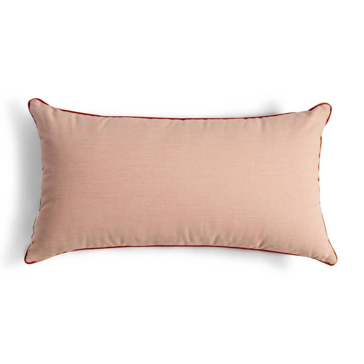 Studio image of riviera pink throw pillow