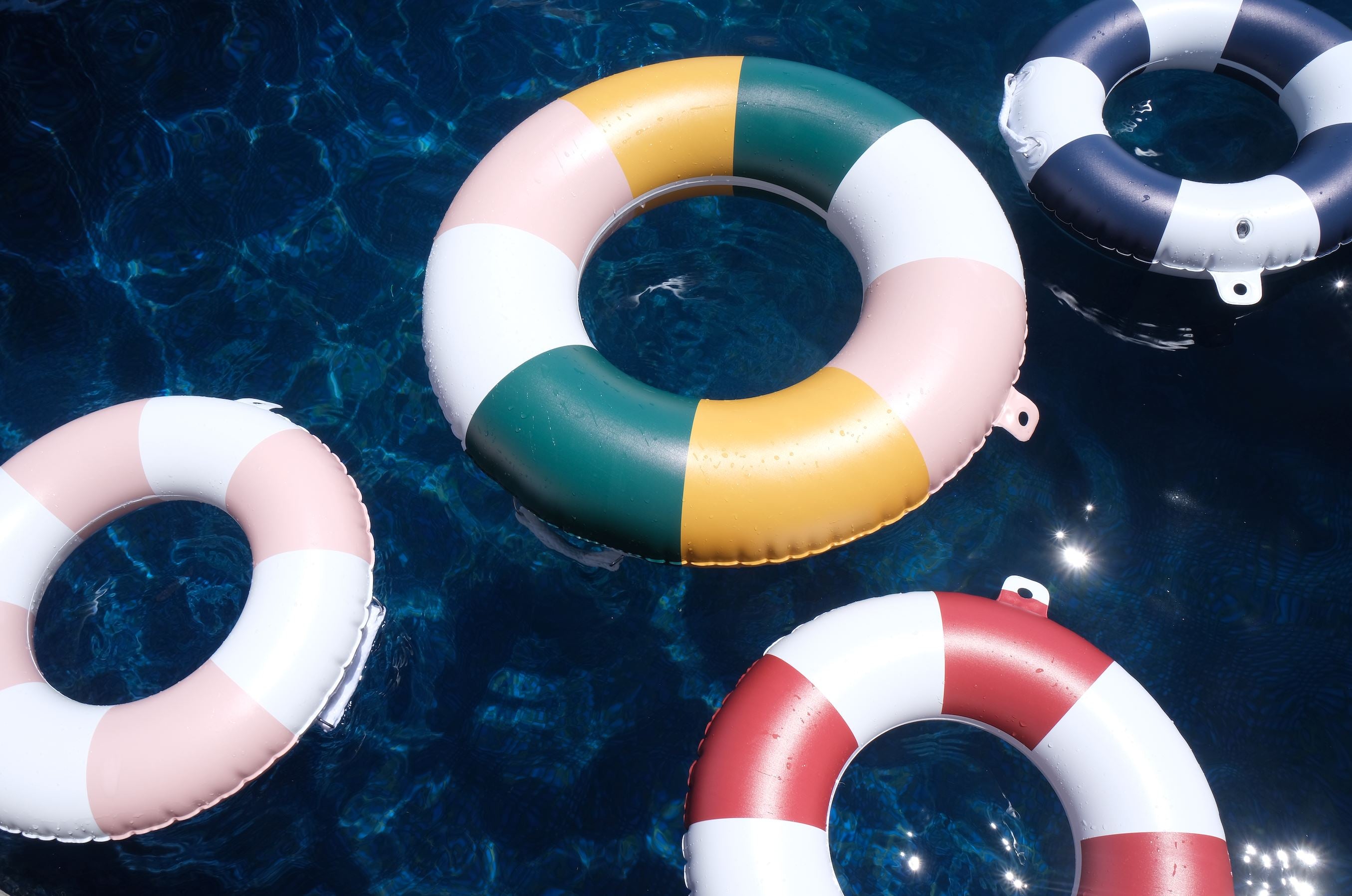The Classic Pool Float - Large - Rivie White Pool Float Business & Pleasure Co