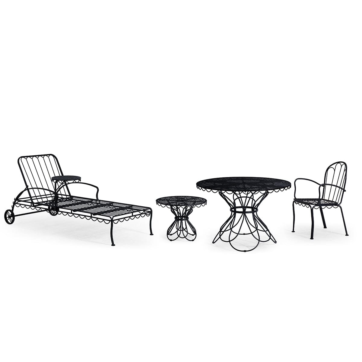 The Al Fresco Side Table - Vintage Black Al Fresco Side Table Business & Pleasure Co