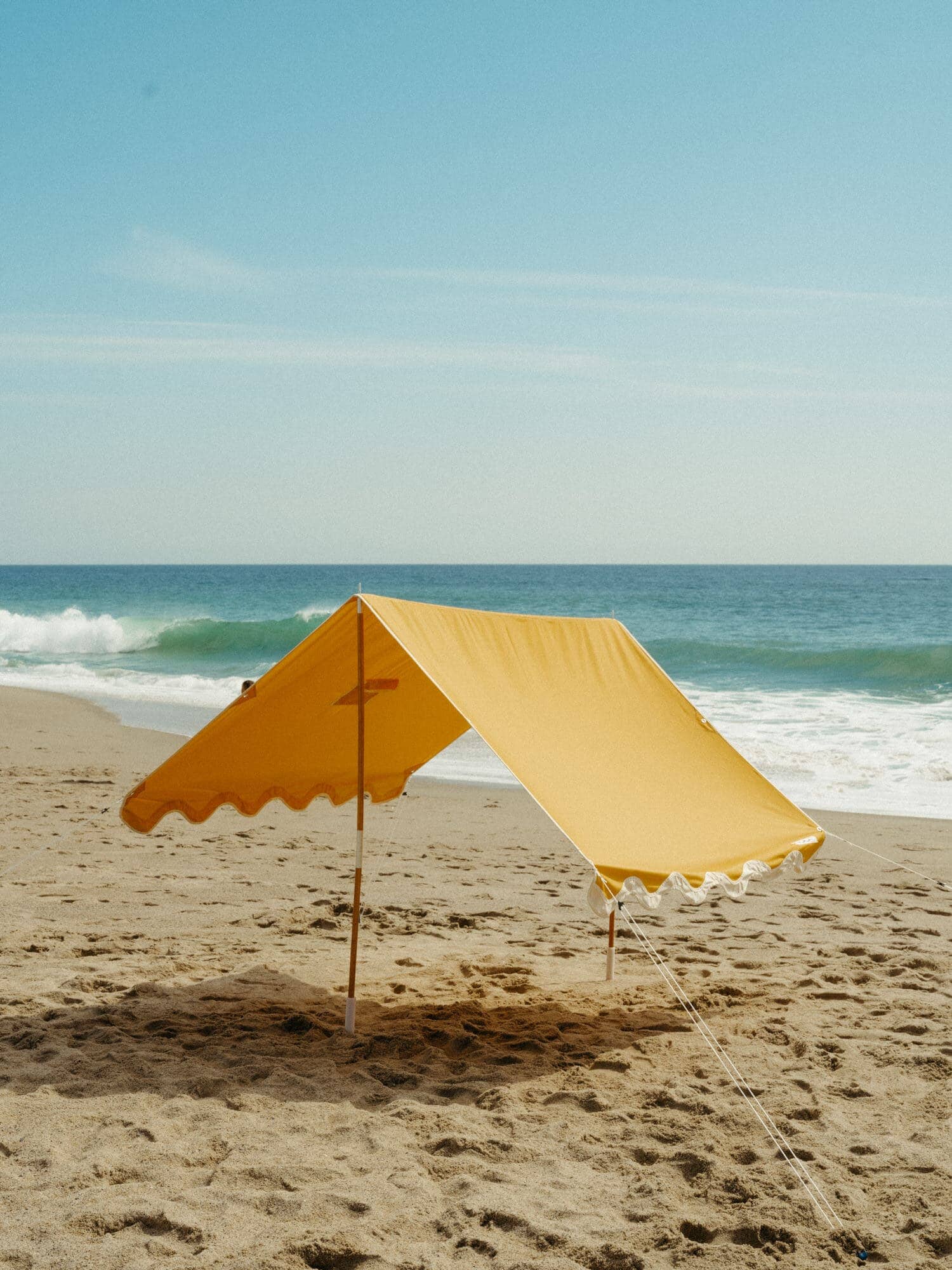 Riviera mimosa tent on the beach