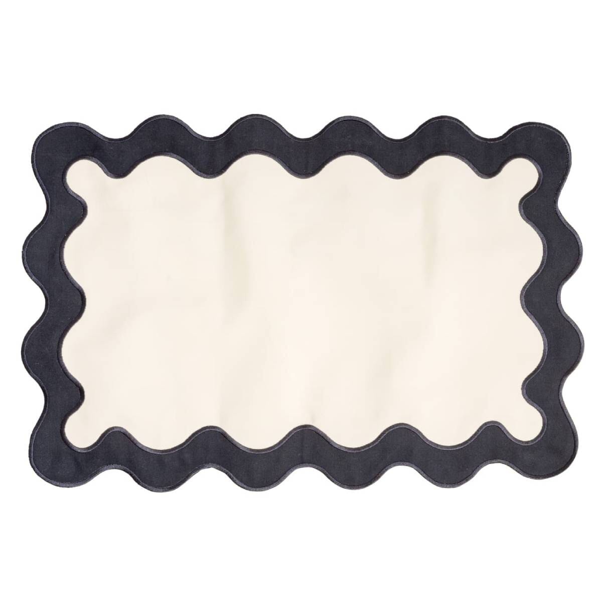 Product image of front view of riviera white placemat