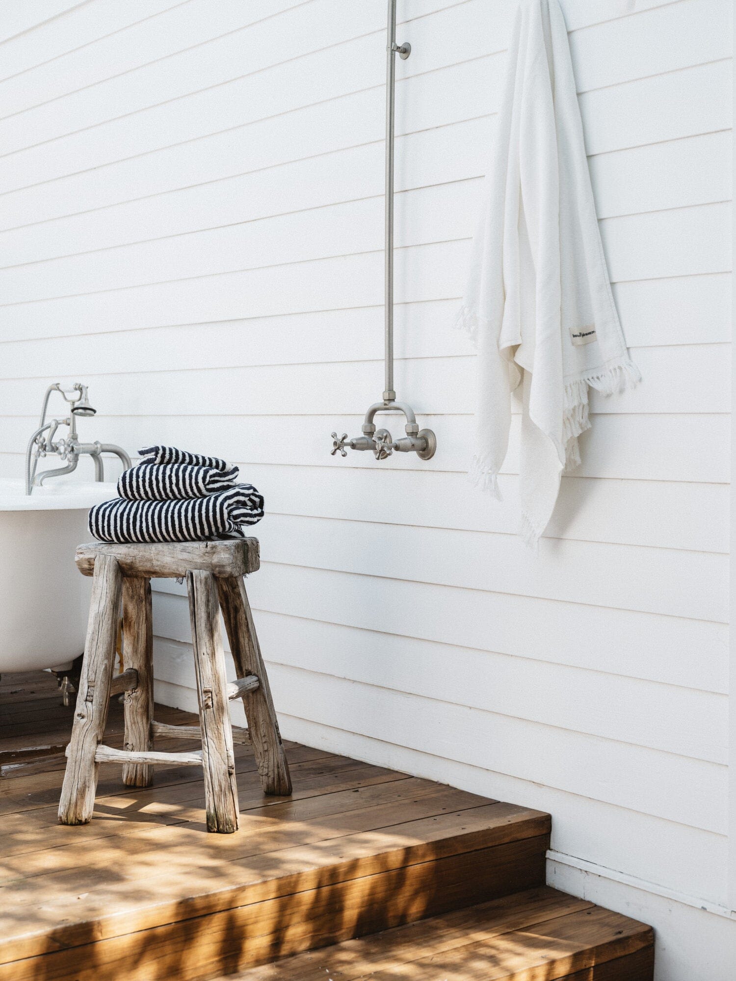 The Bath Set - Lauren's Navy Stripe