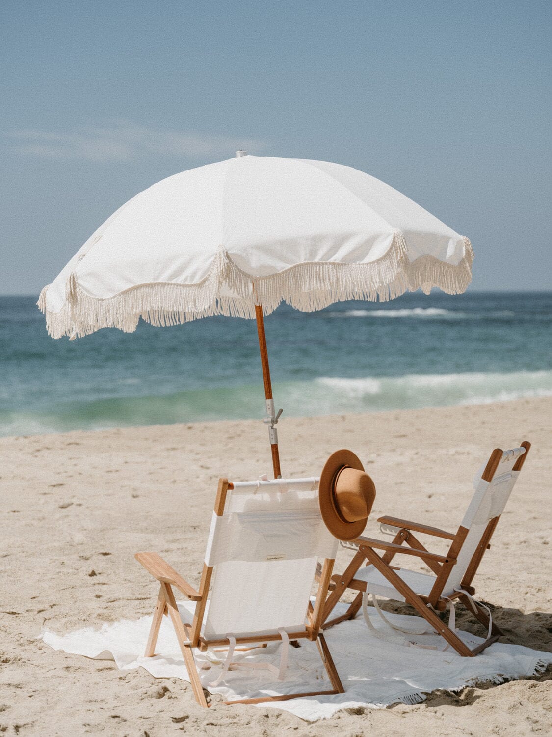 The Beach Blanket - Antique White Beach Blanket Business & Pleasure Co