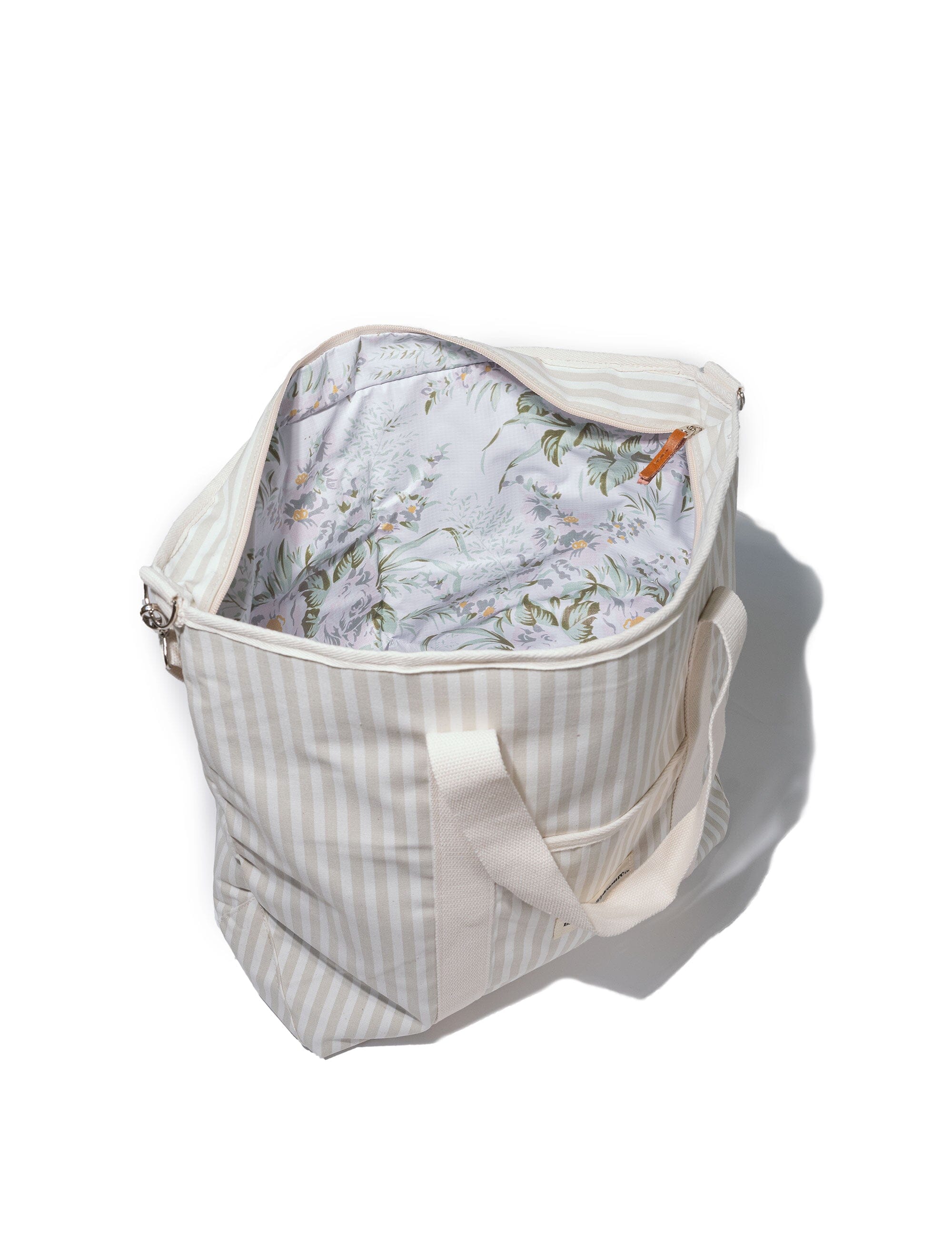 The Cooler Tote Bag - Lauren's Sage Stripe
