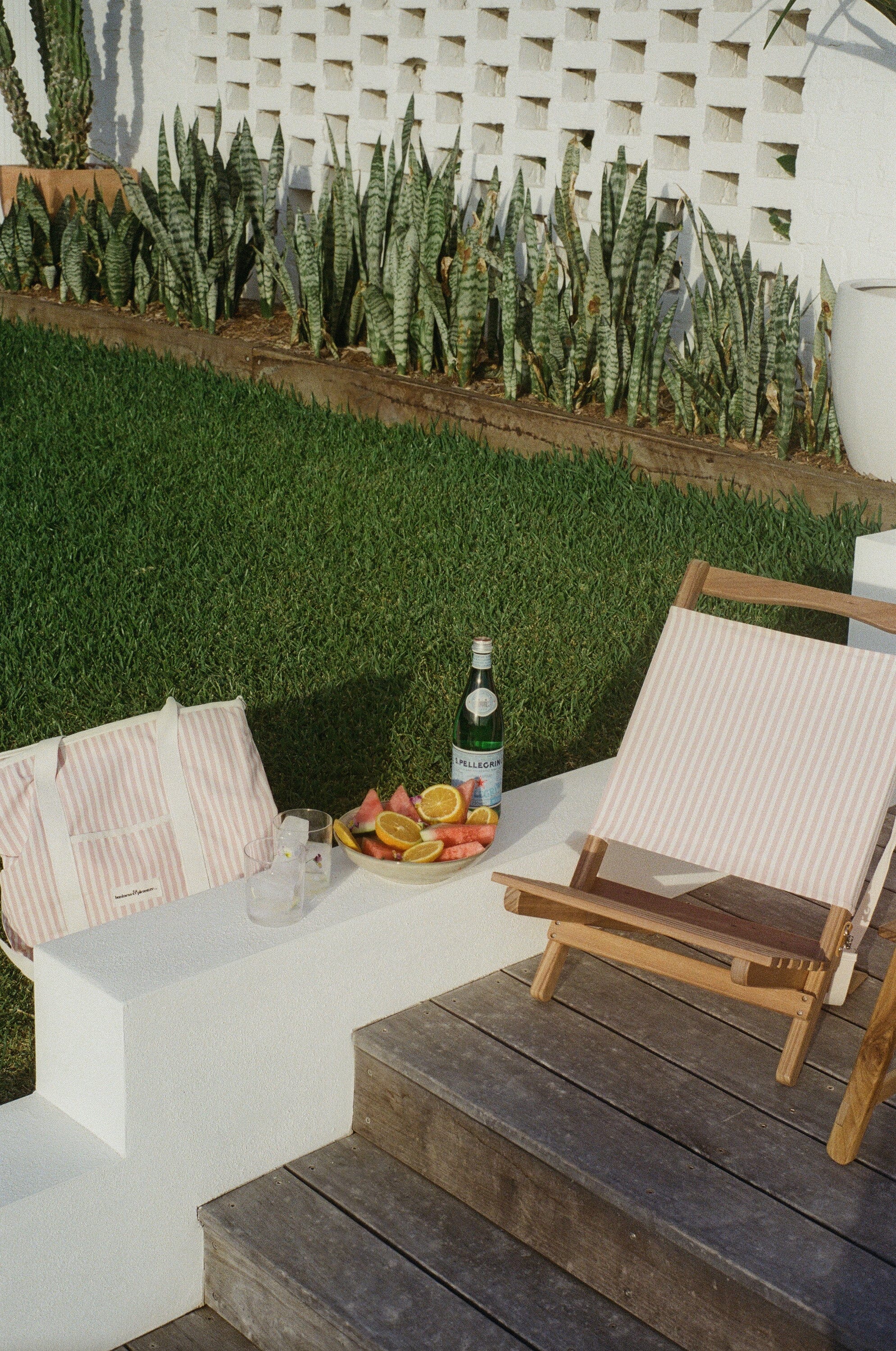 The 2-Piece Chair - Lauren's Pink Stripe