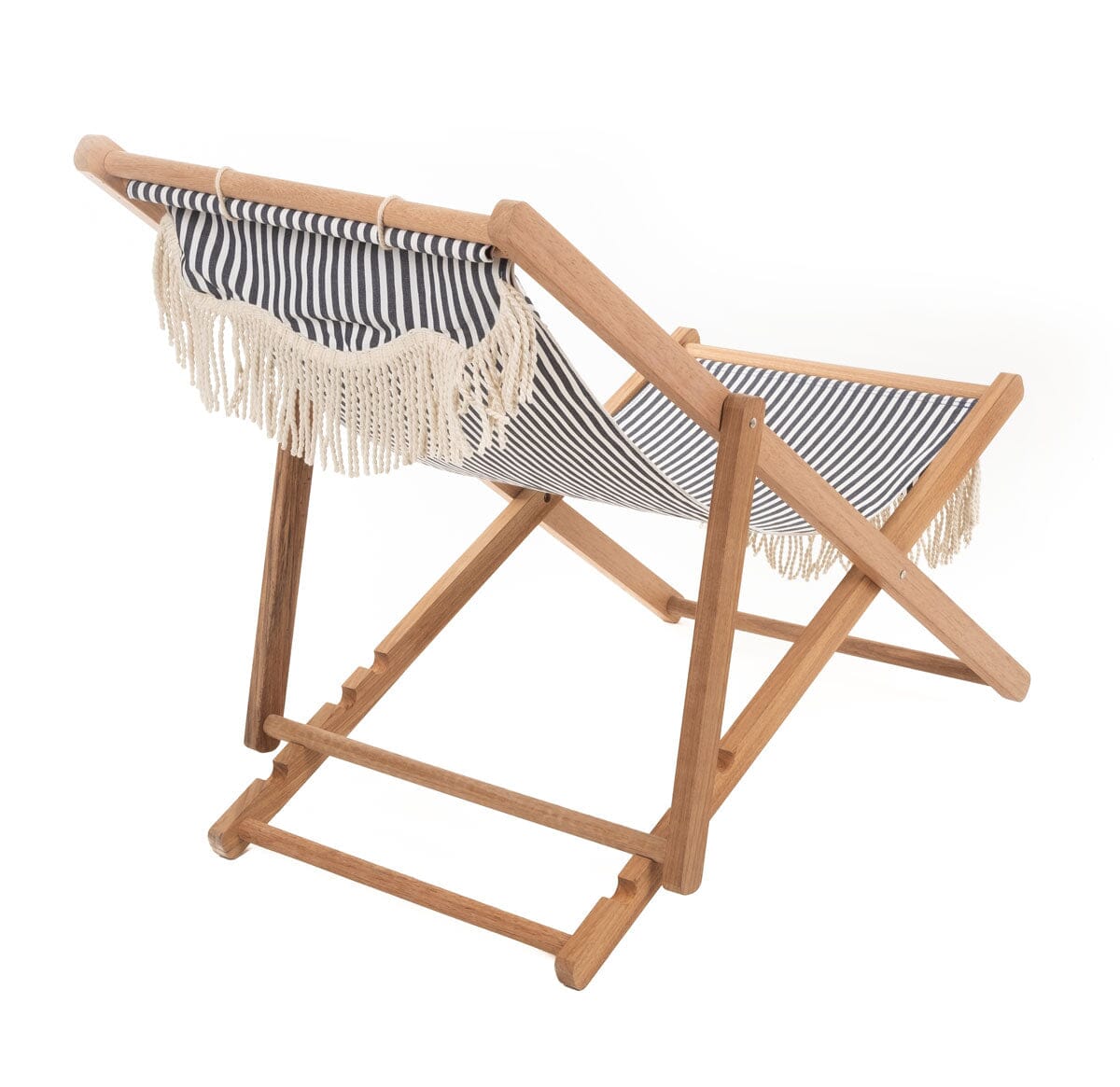 The Sling Chair - Lauren's Navy Stripe Sling Chair Business & Pleasure Co