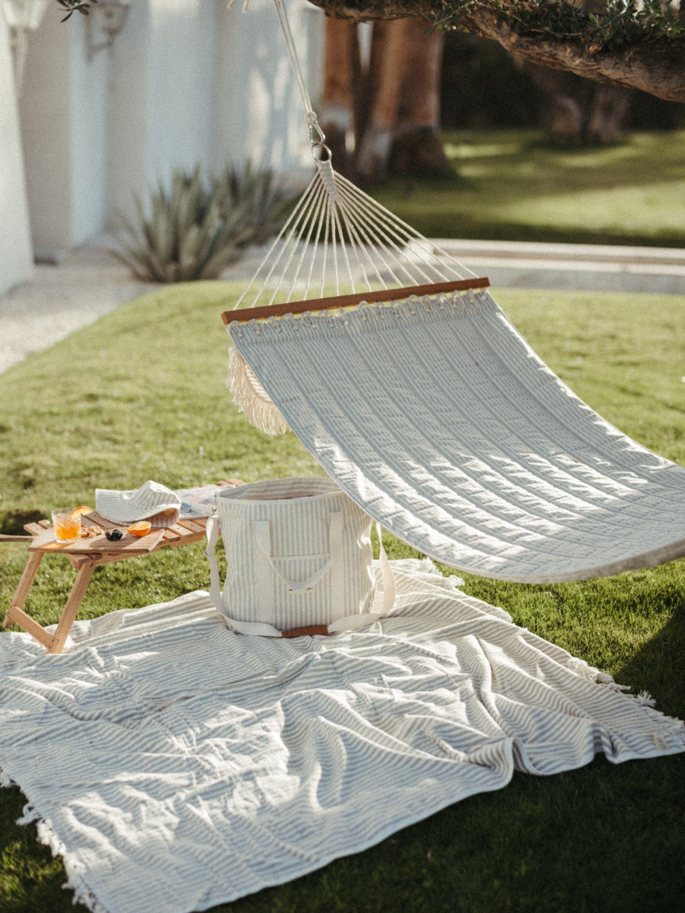 The Hammock - Lauren's Sage Stripe