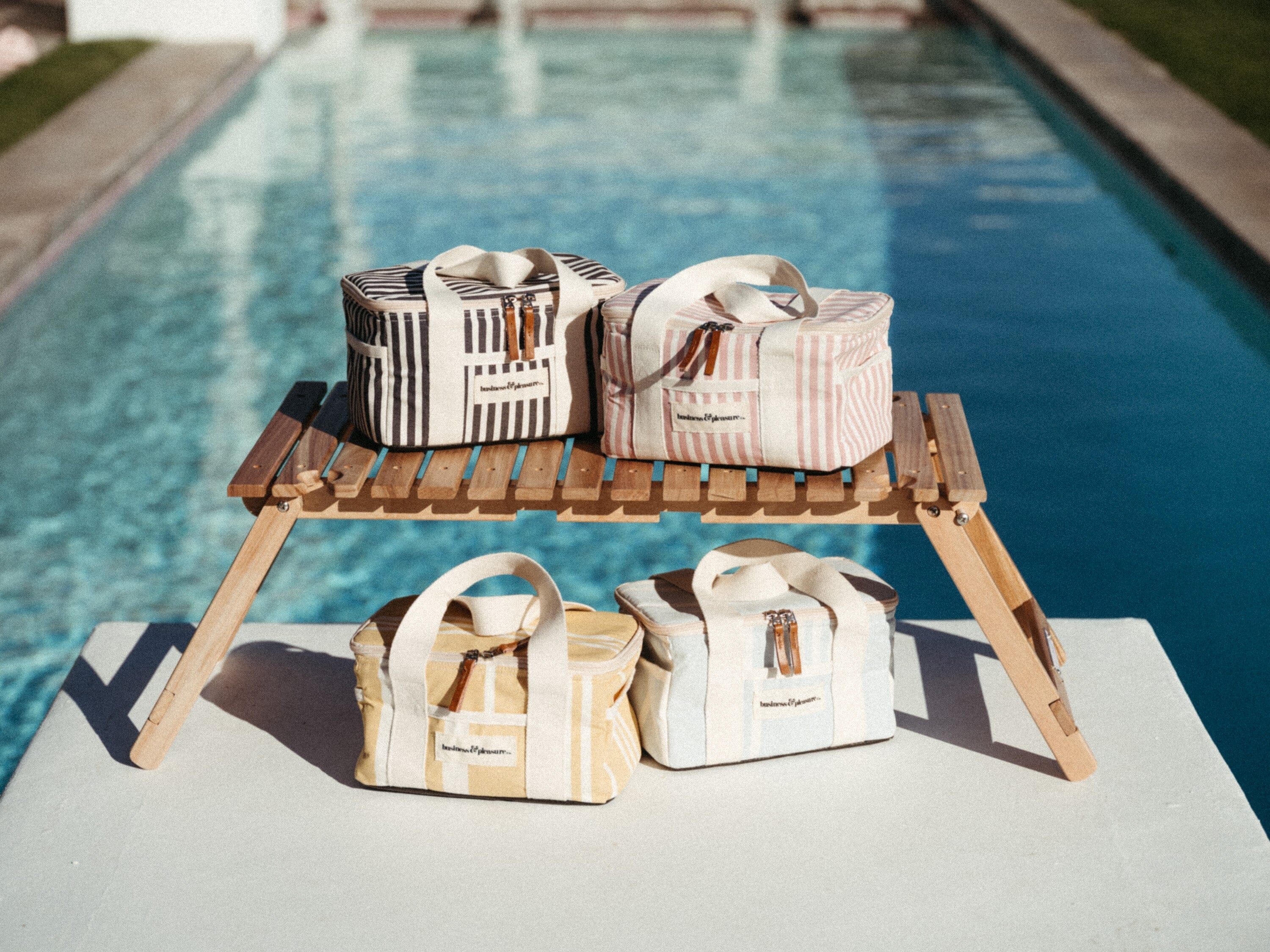 The Mini Cooler Bag - Lauren's Navy Stripe