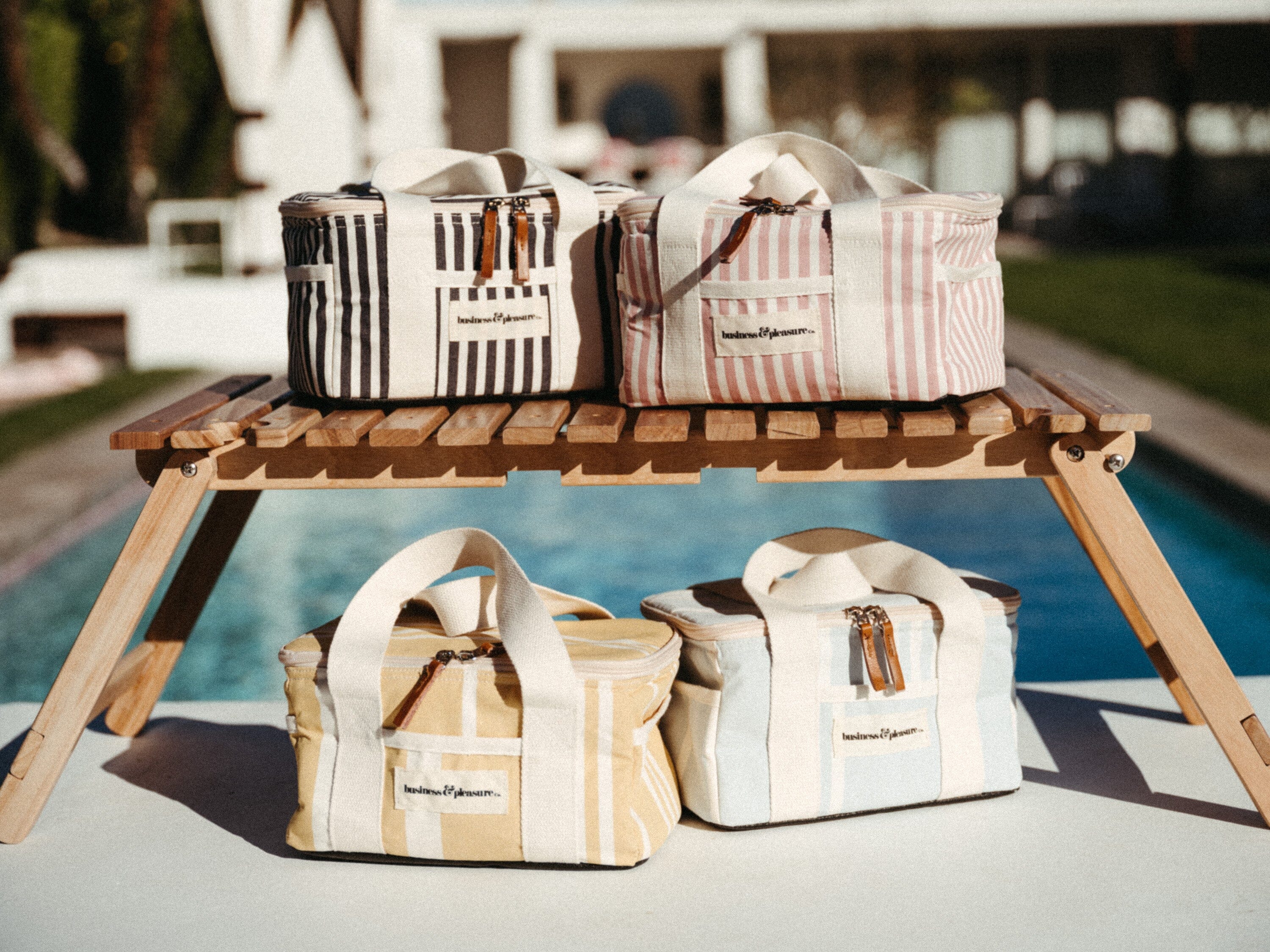 The Mini Cooler Bag - Lauren's Navy Stripe