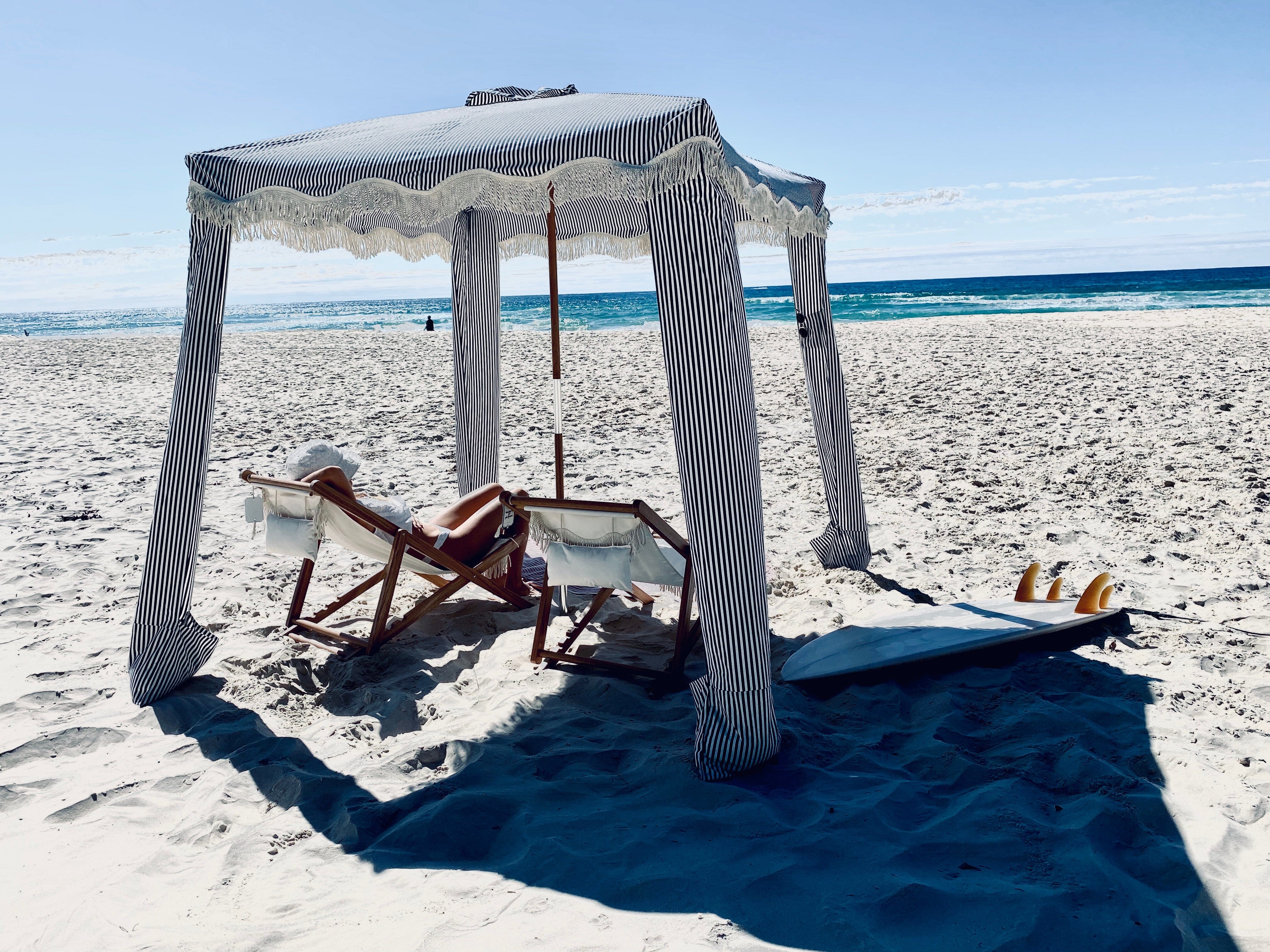 The Premium Cabana - Lauren's Navy Stripe