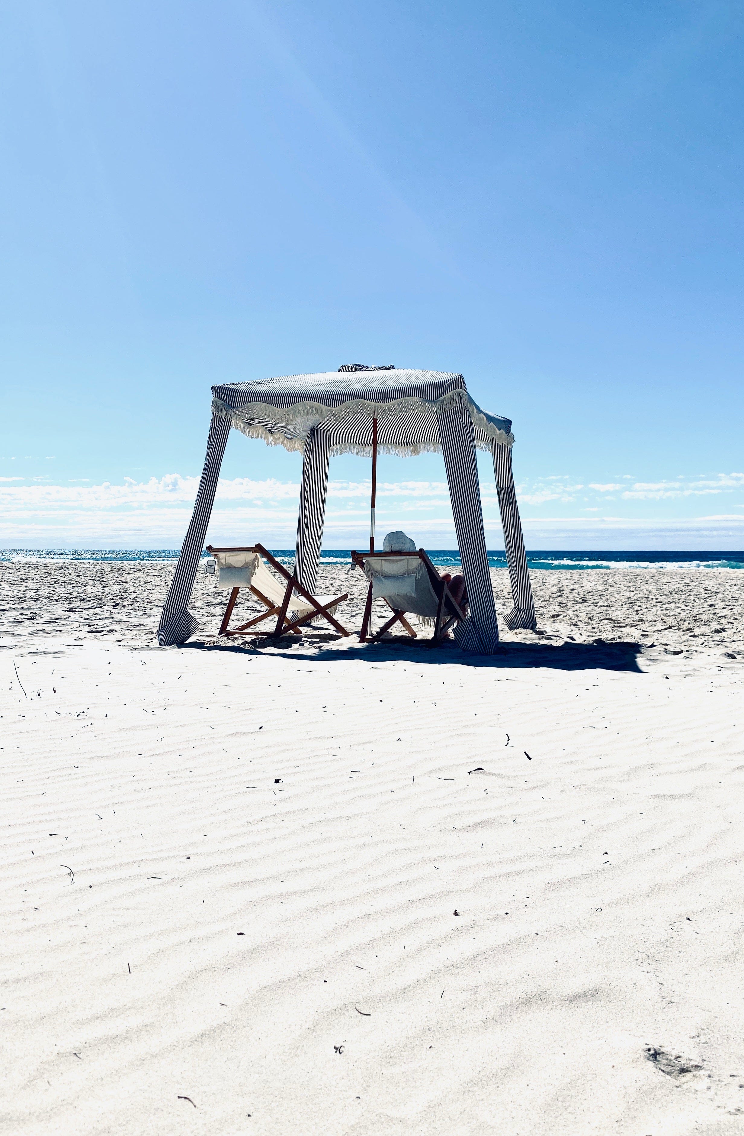 The Premium Cabana - Lauren's Navy Stripe