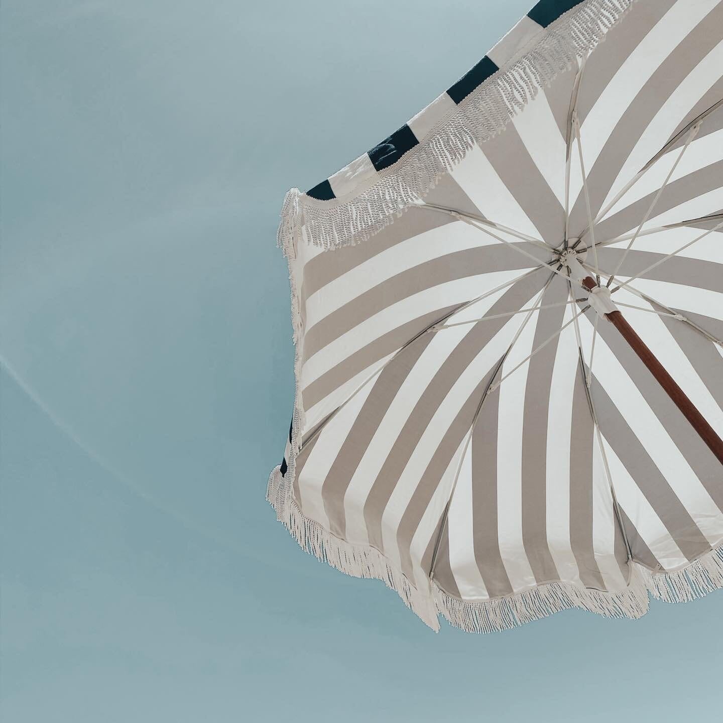 The Holiday Beach Umbrella - Navy Crew Stripe Holiday Beach Umbrella Business & Pleasure Co