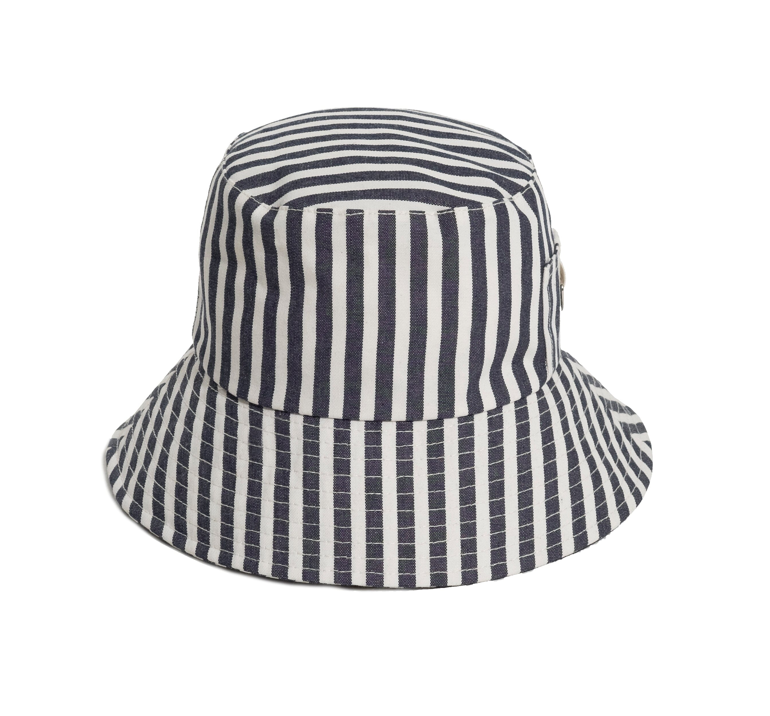 The Bucket Hat - Lauren's Navy Stripe Hats Business & Pleasure Co 