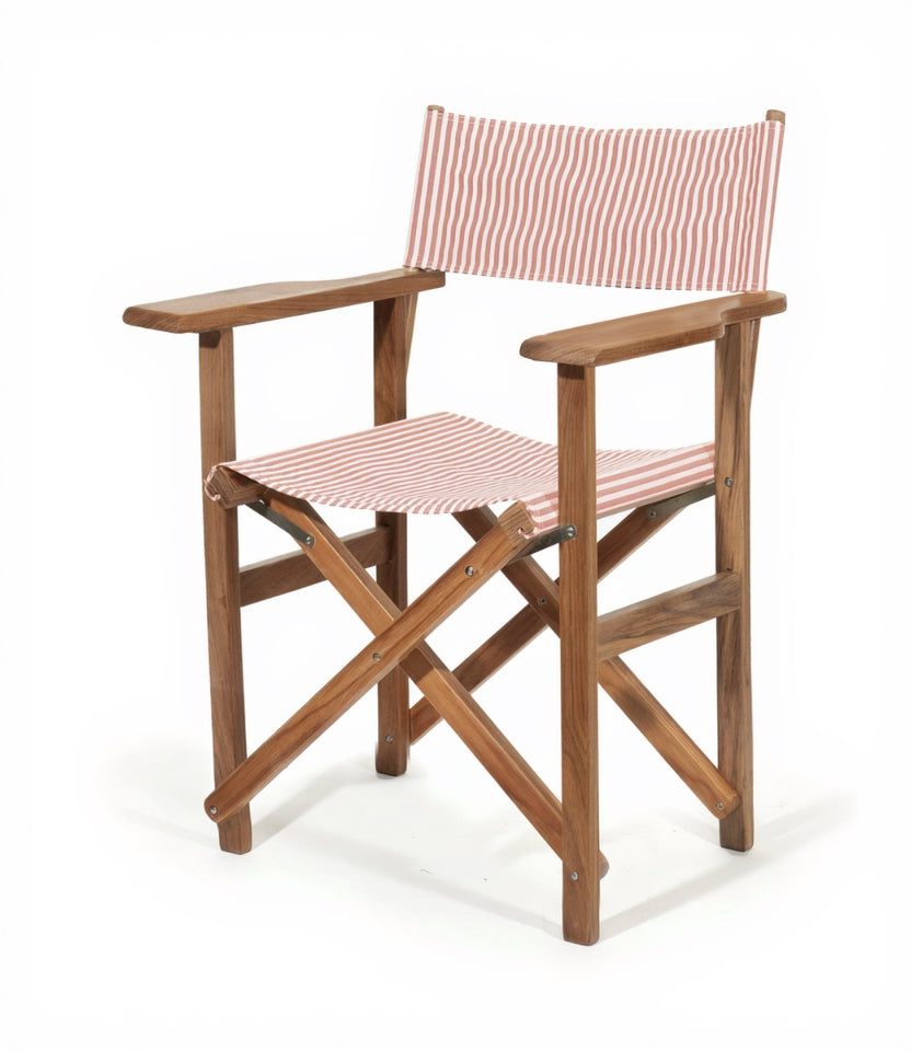 Product image of The Directors Chair - Table Height - Lauren's Pink Stripe Director Chair Business & Pleasure Co