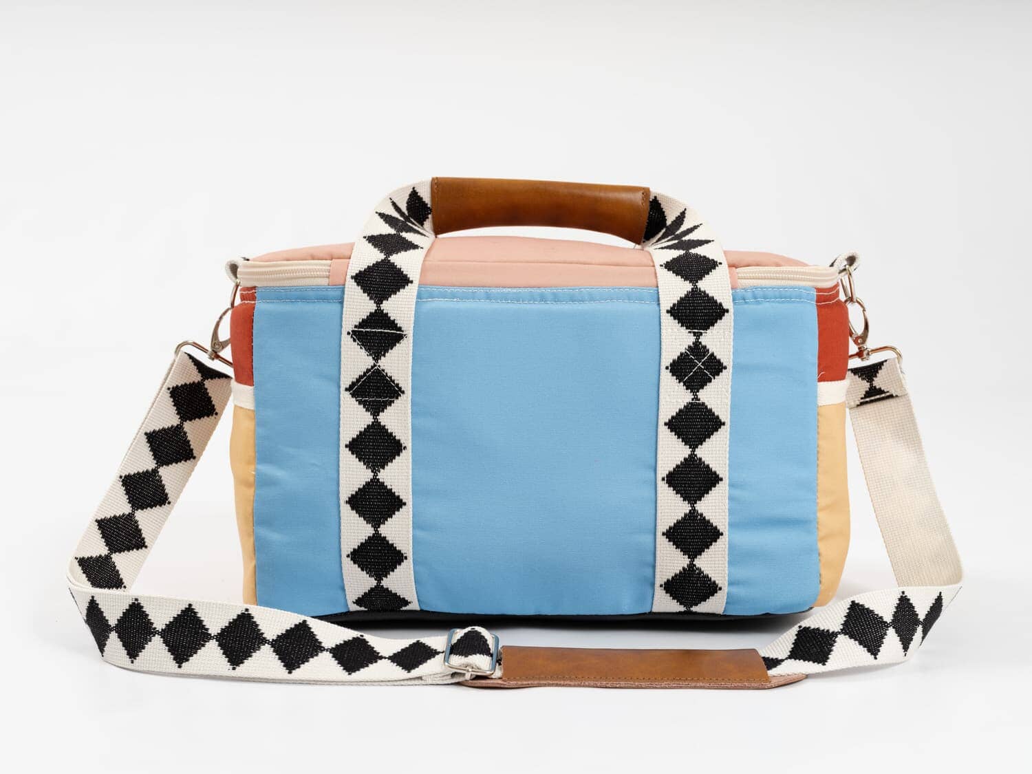 Studio image of diamond pink cooler bag