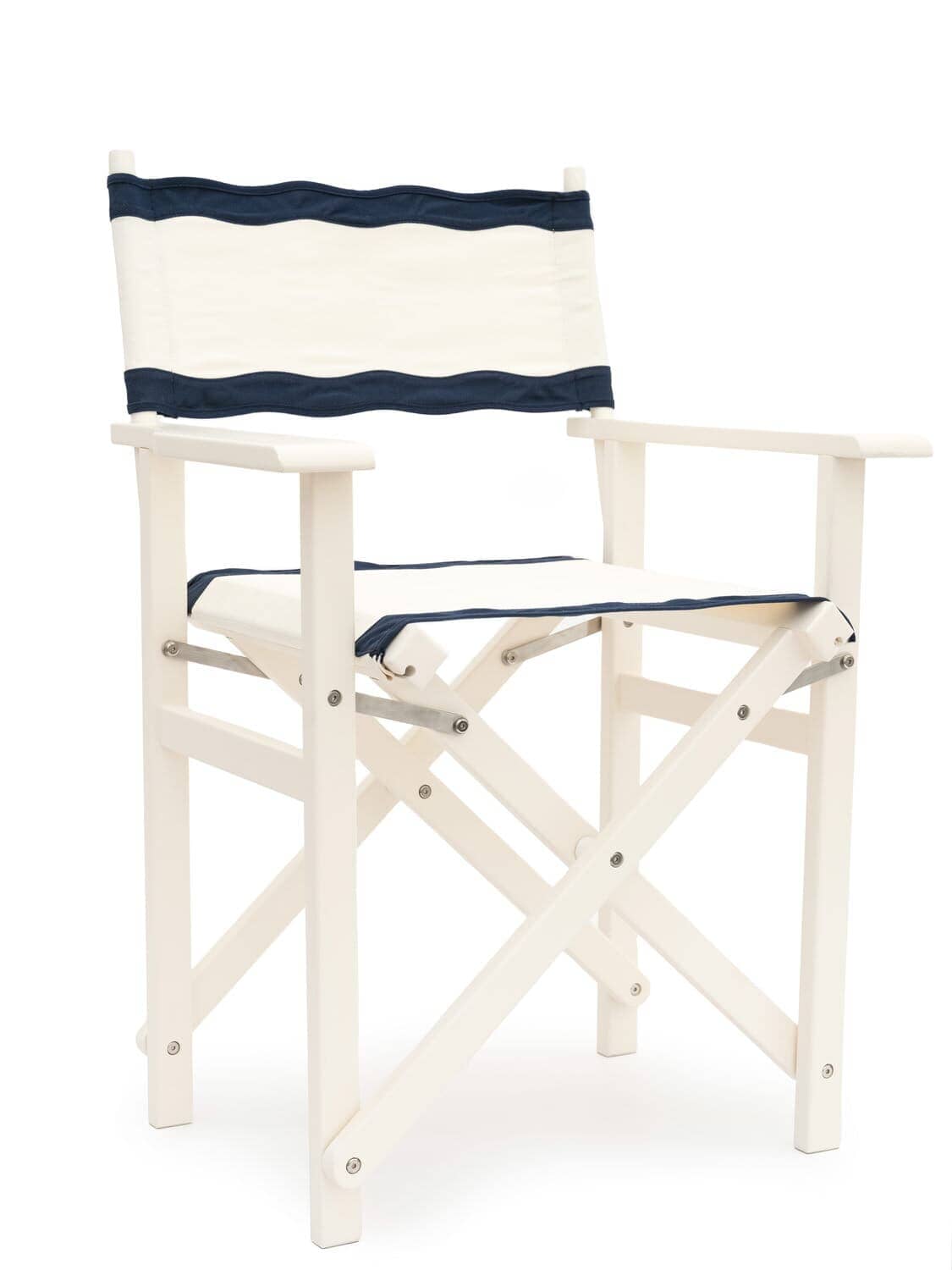 studio image of riviera white directors chair