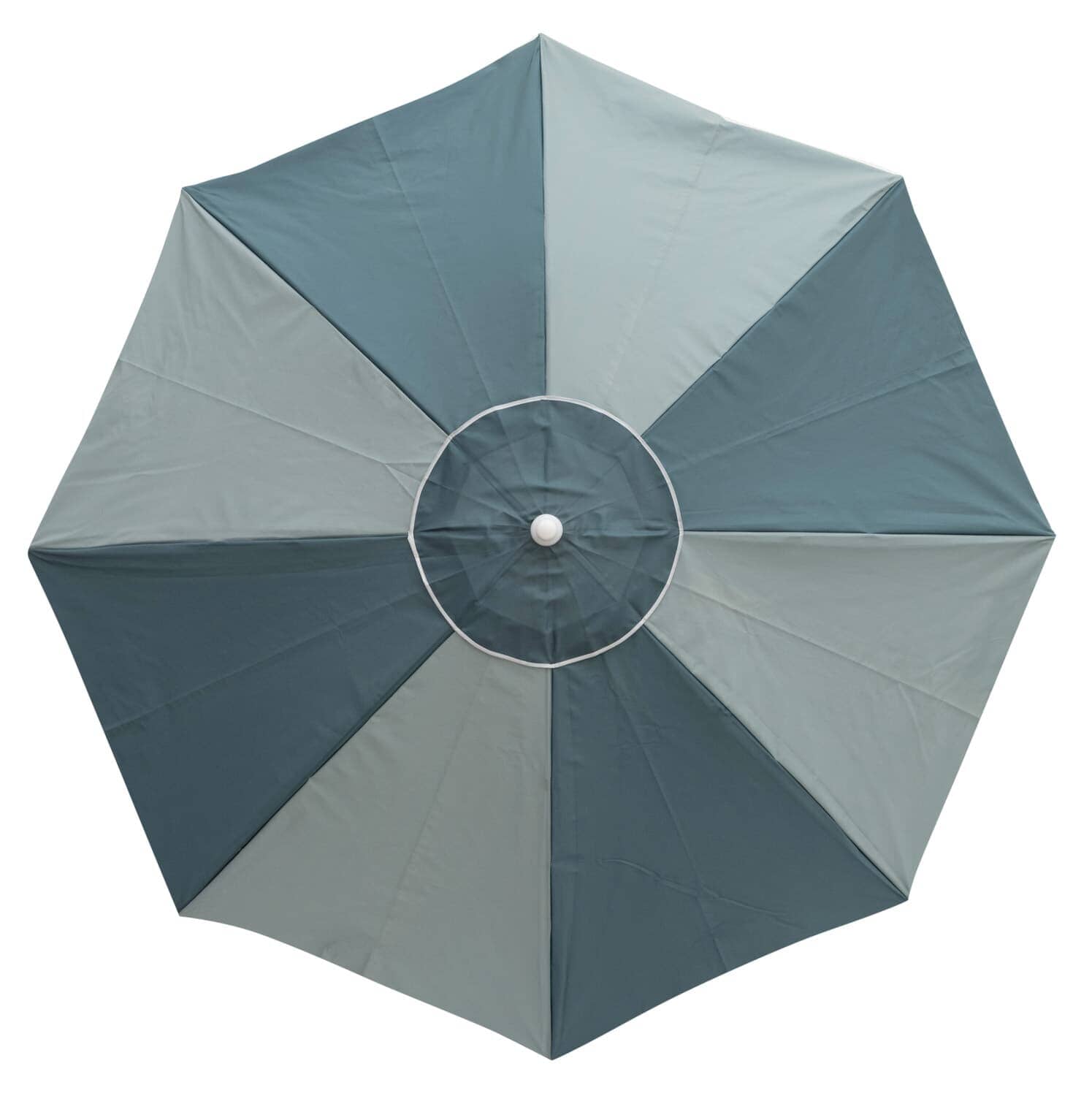 studio image of 70s panel green family umbrella