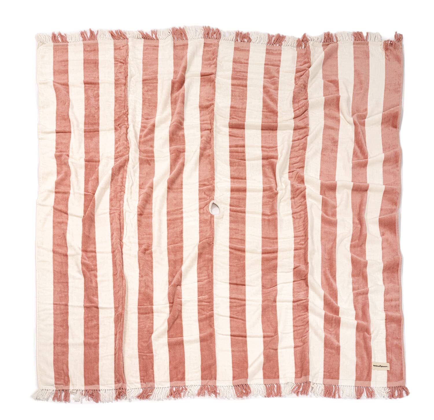 pink holiday blanket studio image