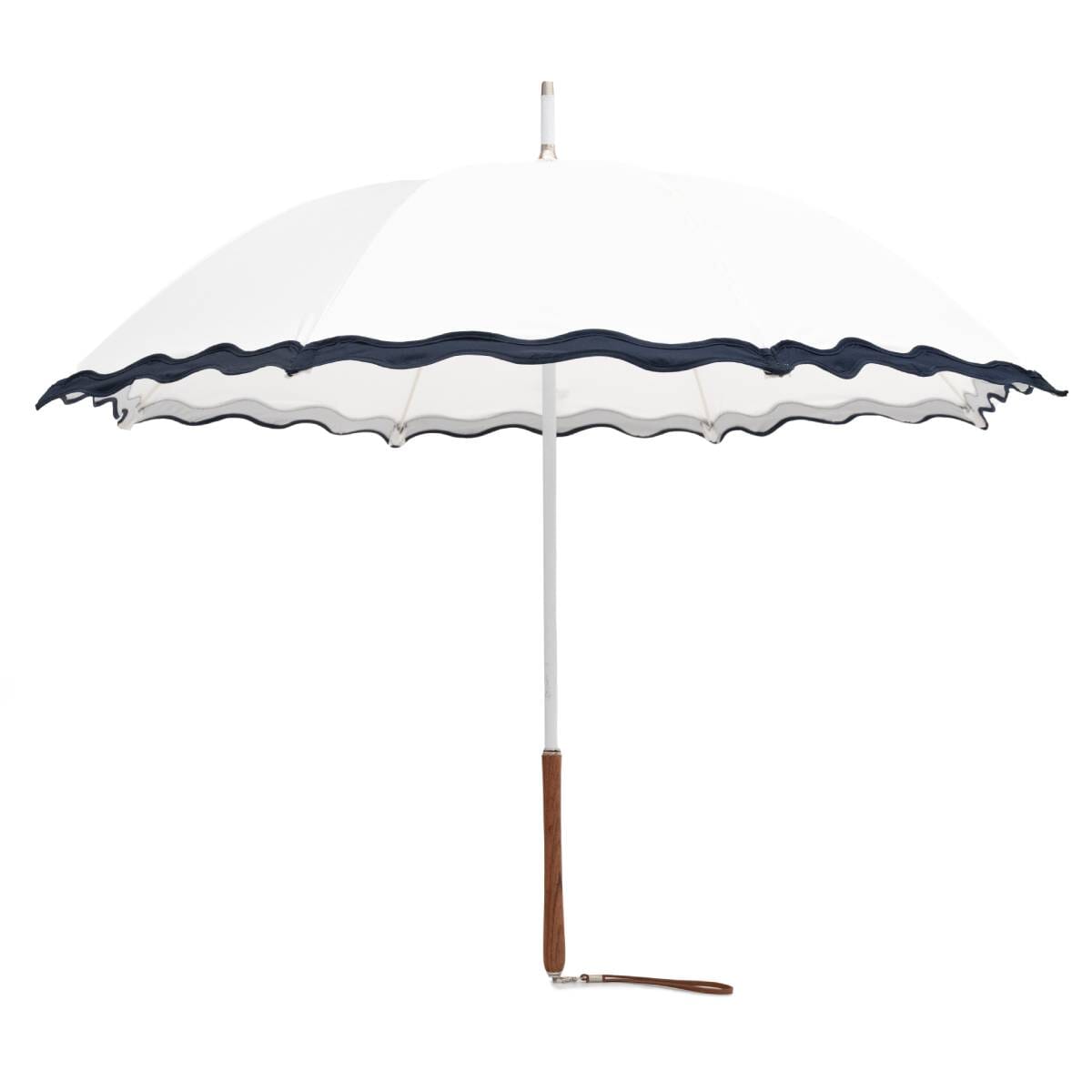 studio image of riviera white rain umbrella
