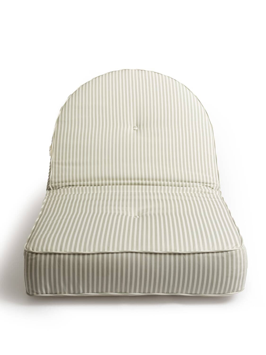 Studio image of sage reclining pillow lounger