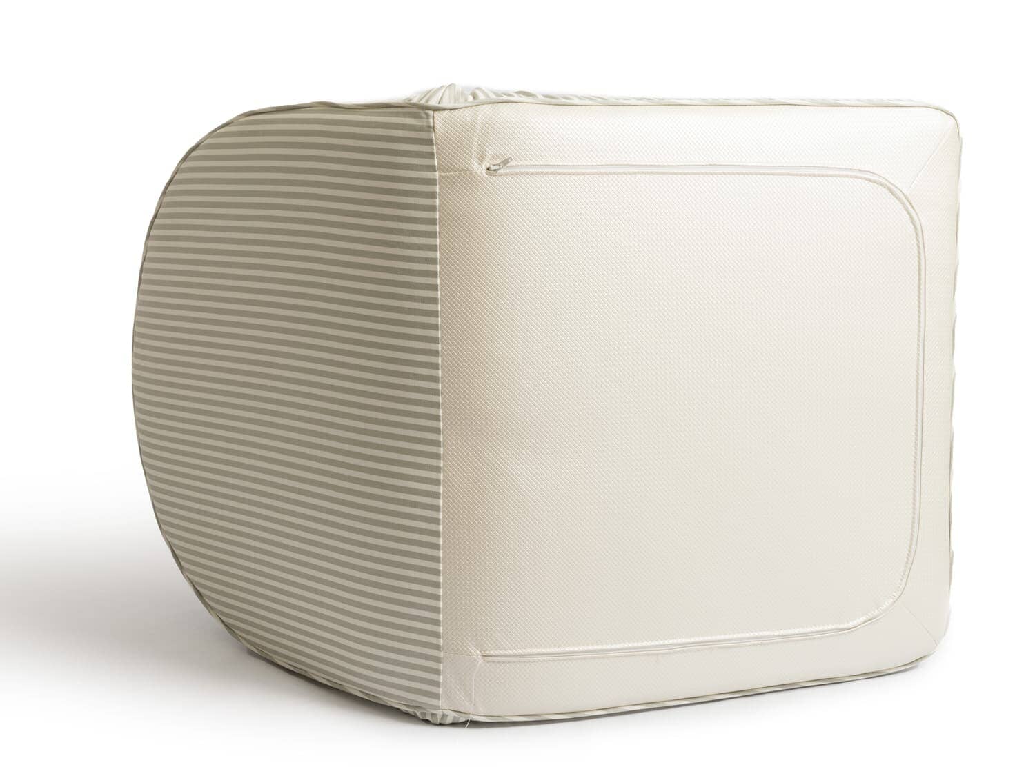 Studio image of sage reclining pillow lounger