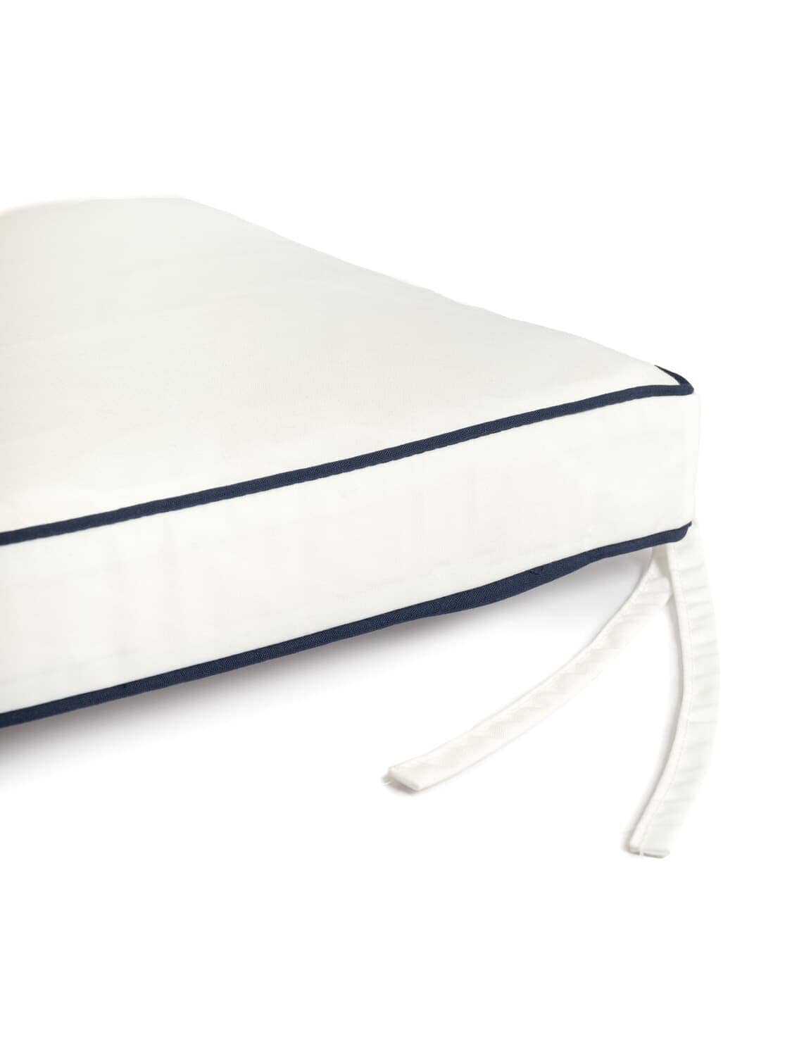 studio image of antique white bench pillow