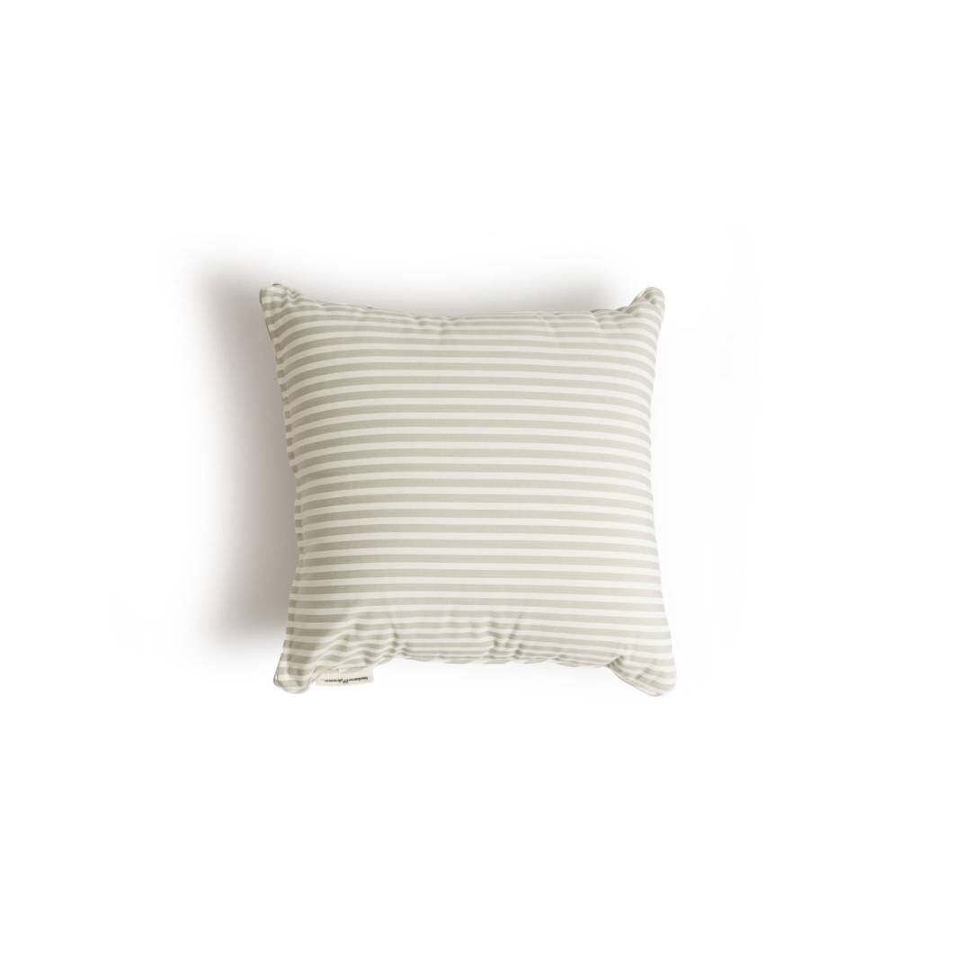 Studio image of sage small square throw pillow