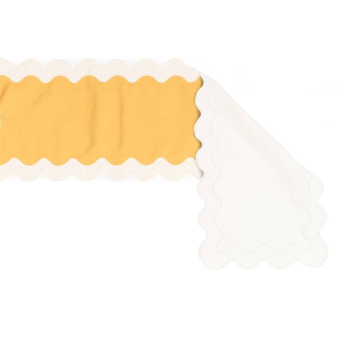 studio image of riviera mimosa table runner