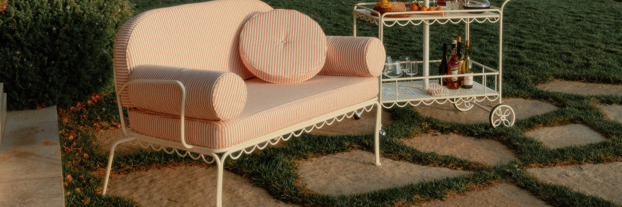 Al Fresco Love Seat Cushion Cover Sets