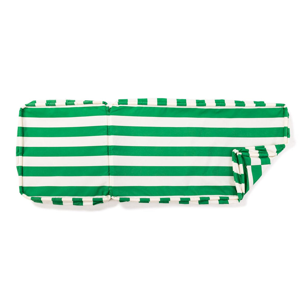 The Sun Lounger Slip Cover - Crew Canyon Green Stripe Sun Lounger Slip Cover Business & Pleasure Co. 