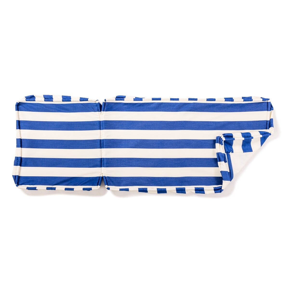 The Sun Lounger Slip Cover - Crew Mediterranean Blue Stripe Sun Lounger Slip Cover Business & Pleasure Co. 