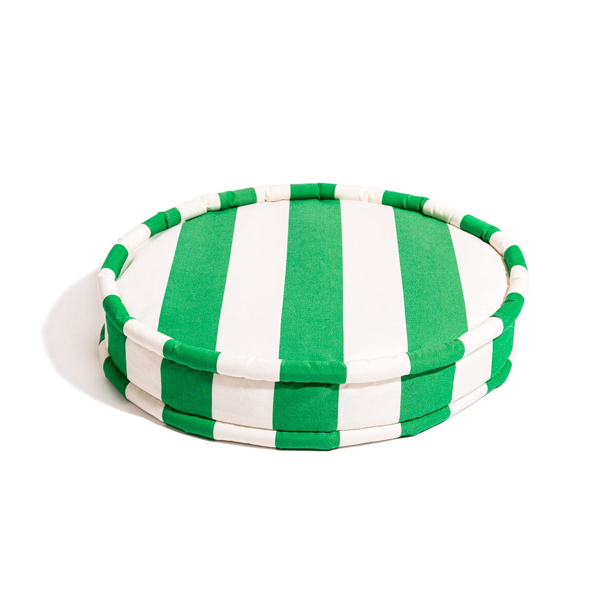 The Circular Pillow - Crew Canyon Green Stripe Circular Pillow Business & Pleasure Co. 