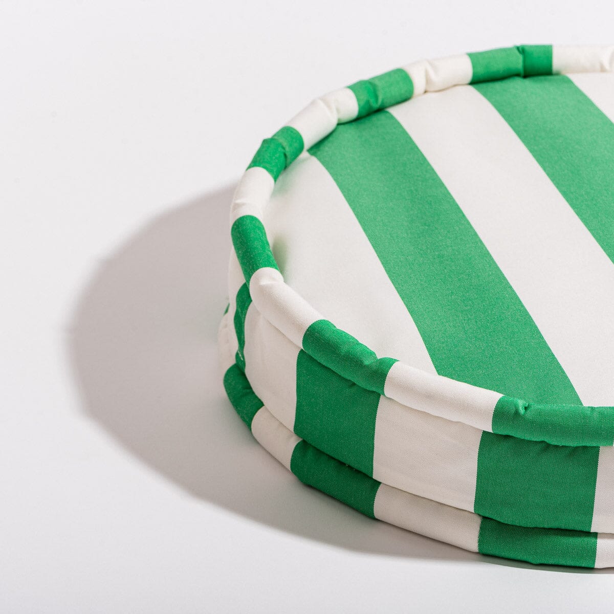 The Circular Pillow - Crew Canyon Green Stripe Circular Pillow Business & Pleasure Co. 