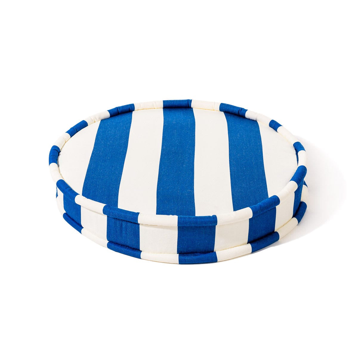 The Circular Pillow - Crew Mediterranean Blue Stripe Circular Pillow Business & Pleasure Co. 