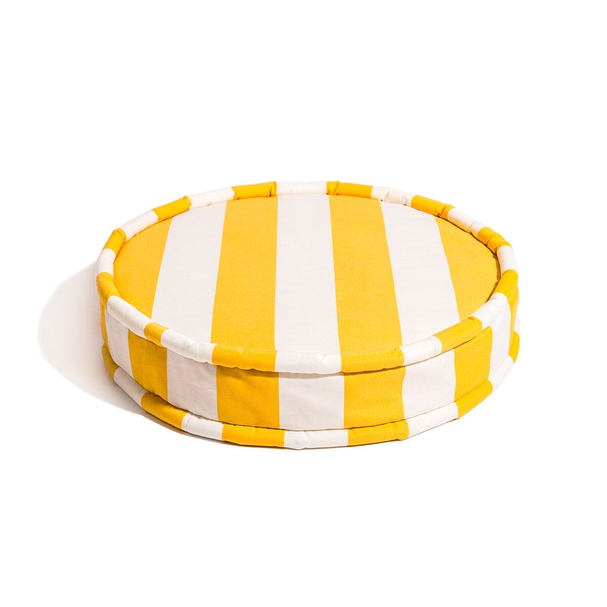 The Circular Pillow - Crew Mimosa Yellow Stripe Circular Pillow Business & Pleasure Co. 