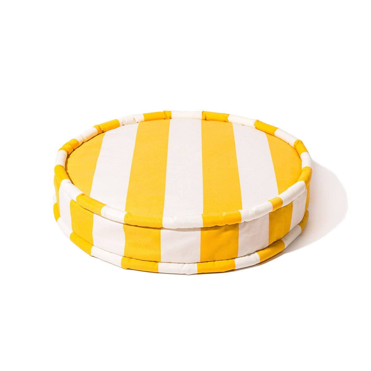 The Circular Pillow - Crew Mimosa Yellow Stripe Circular Pillow Business & Pleasure Co. 