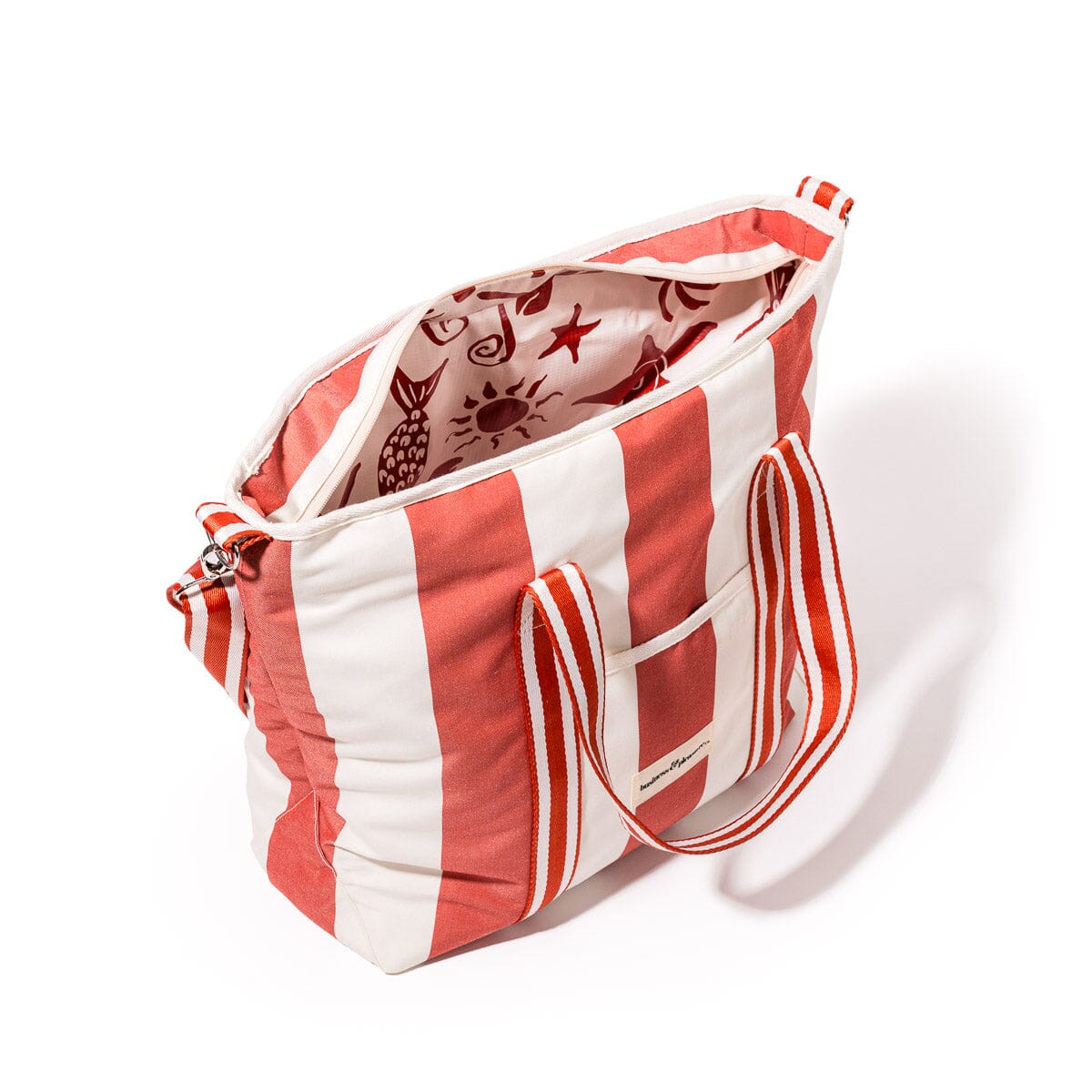 The Cooler Tote Bag - Crew Le Sirenuse Stripe Cooler Tote Business & Pleasure Co. 