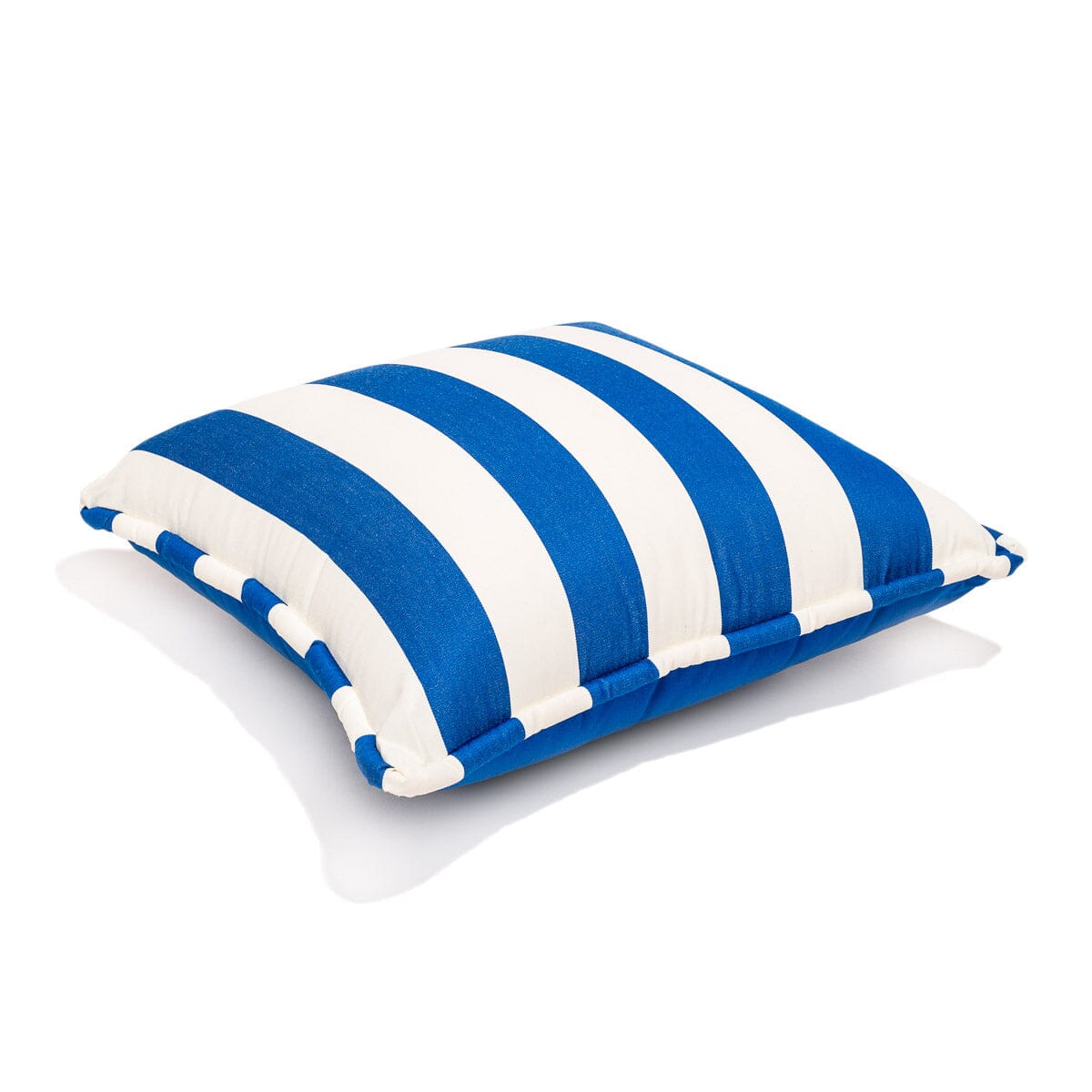 The Euro Throw Pillow - Crew Mediterranean Blue Stripe Euro Throw Pillow Business & Pleasure Co. 