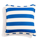 The Euro Throw Pillow - Crew Mediterranean Blue Stripe Euro Throw Pillow Business & Pleasure Co. 