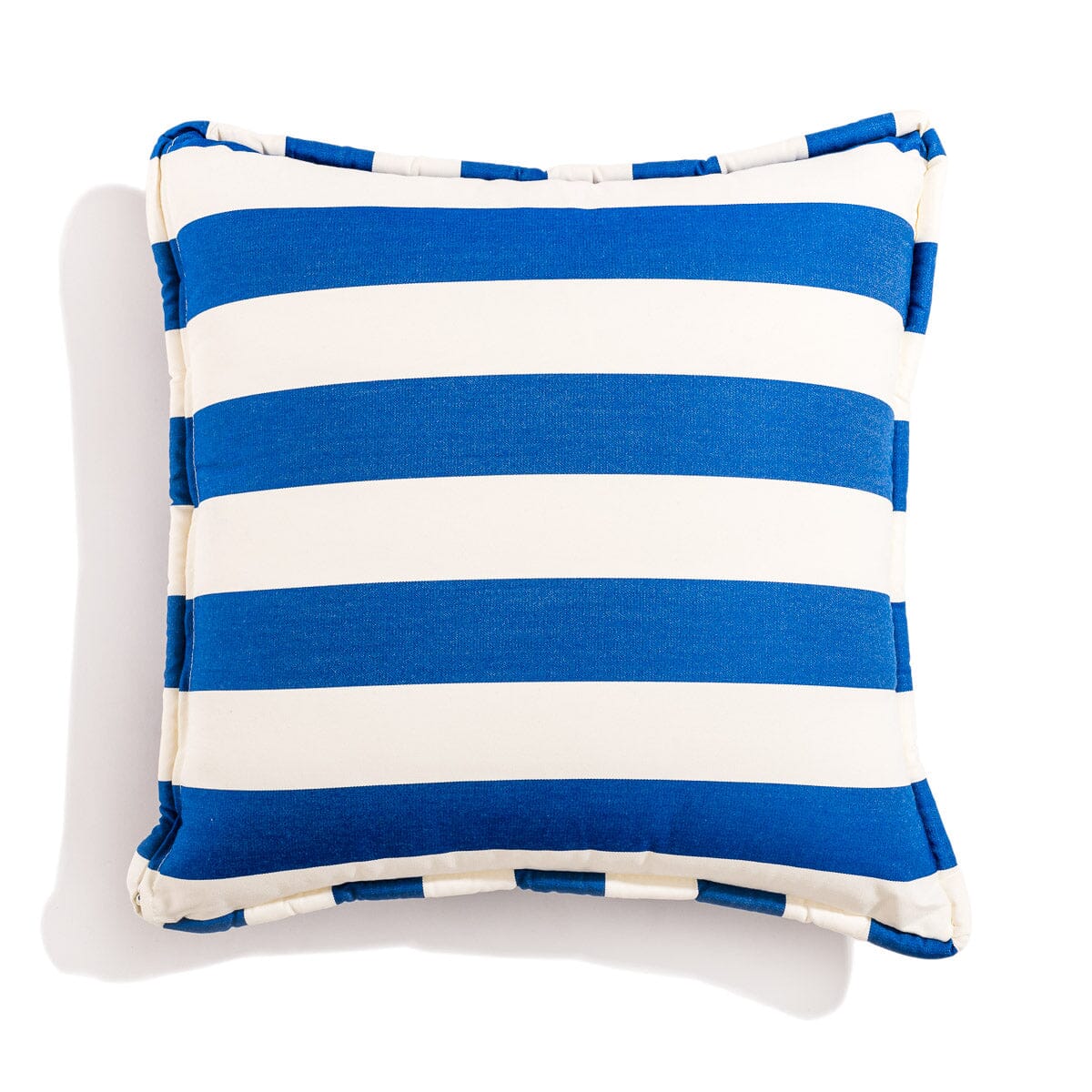 The Euro Throw Pillow - Crew Mediterranean Blue Stripe Euro Throw Pillow Business & Pleasure Co. 